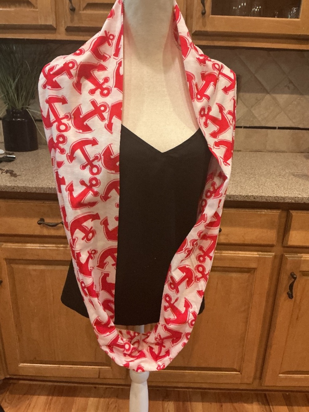Anchor Infinity Scarf
